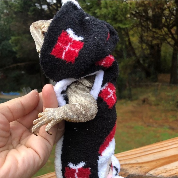 BEARDED SOFT FLEECE SLEEVELESS BODY HOODED SHIRT - Picture 5 of 7